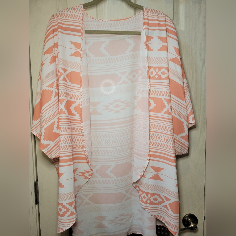 Aztec-Print Kimono